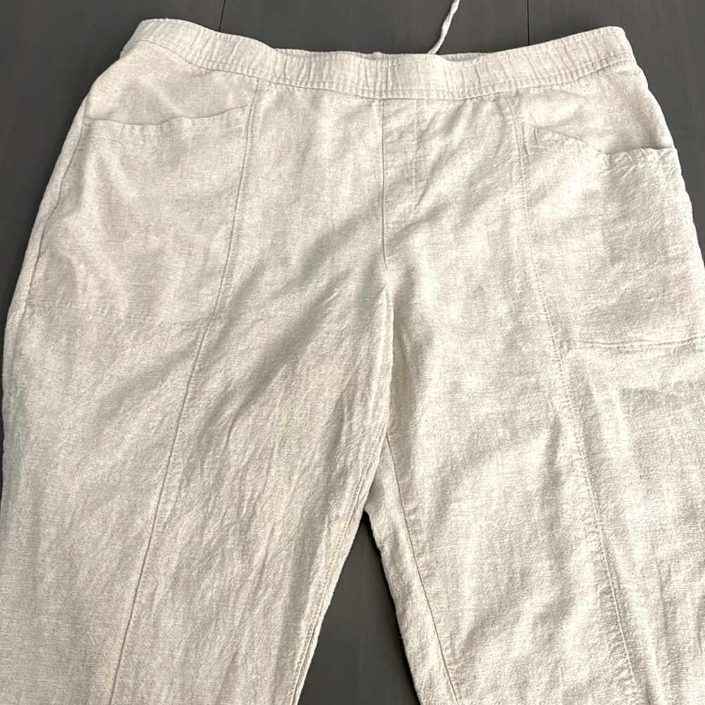 Old Navy straight taper linen pants - Picture 2 of 3